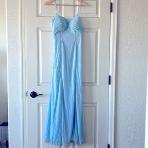 Azazie Prim Bridesmaid Dress Sky Blue Size A4